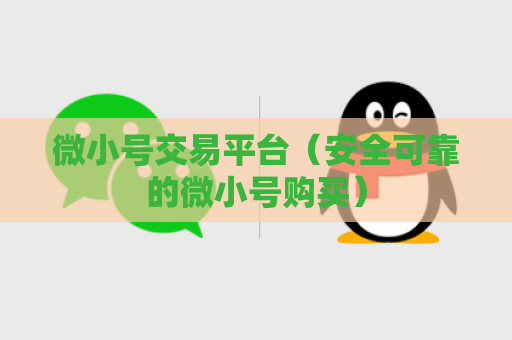 微小号交易平台（安全可靠的微小号购买）