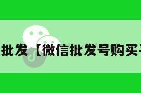 vx号批发【微信批发号购买平台】