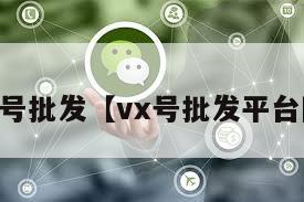 vx号批发【vx号批发平台网】